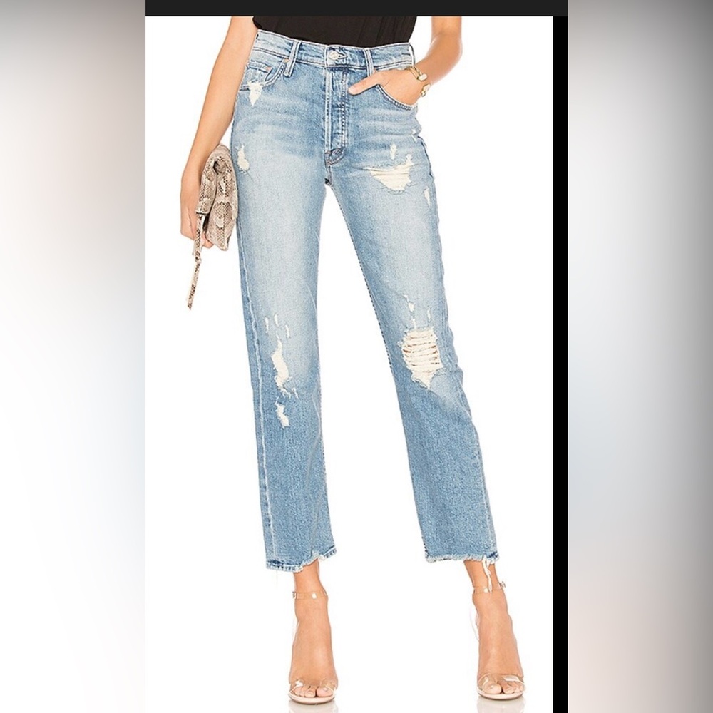 Mother jeans the tomcat ankle wash quite contrary